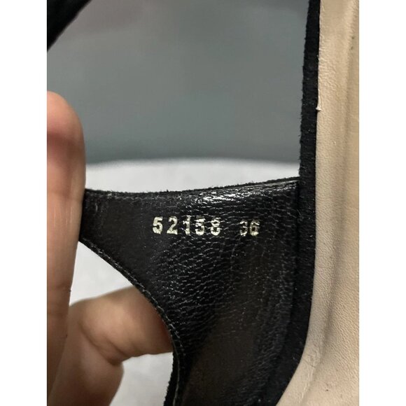 L. K. Bennett Blossom Womens Strappy Sandals Black Suede Heels Size 36 EU 6 US - Picture 7 of 9